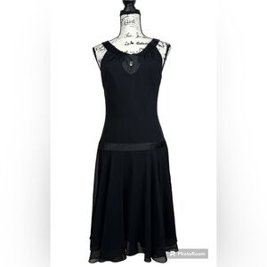 Bice Drop Waist Swing Skirt Sleeveless Lined Dress